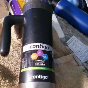 Contigo Black and Blue Travel Mug
